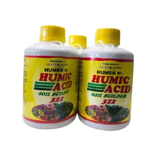 Phân bón lá Humic acid ( làm tăng sức nảy mầm của hạt giống, giúp cây trồng chịu đựng được sự thay đổi pH đột ngột)