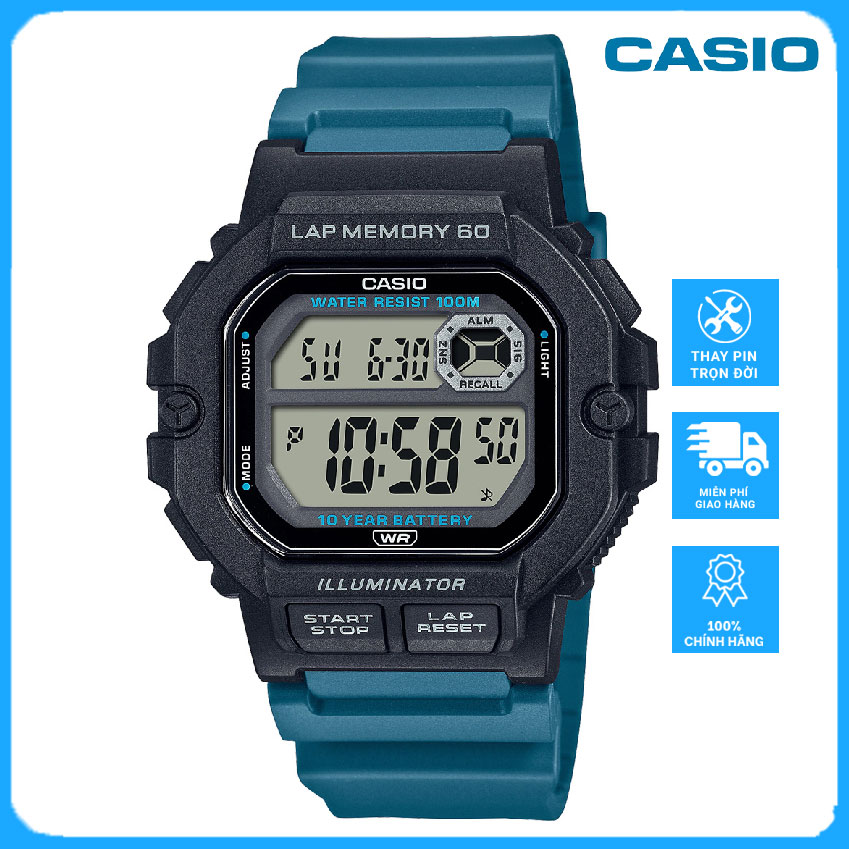 [ FREESHIP ] Đồng Hồ Casio Nam WS-1400H-3AV Chính Hãng