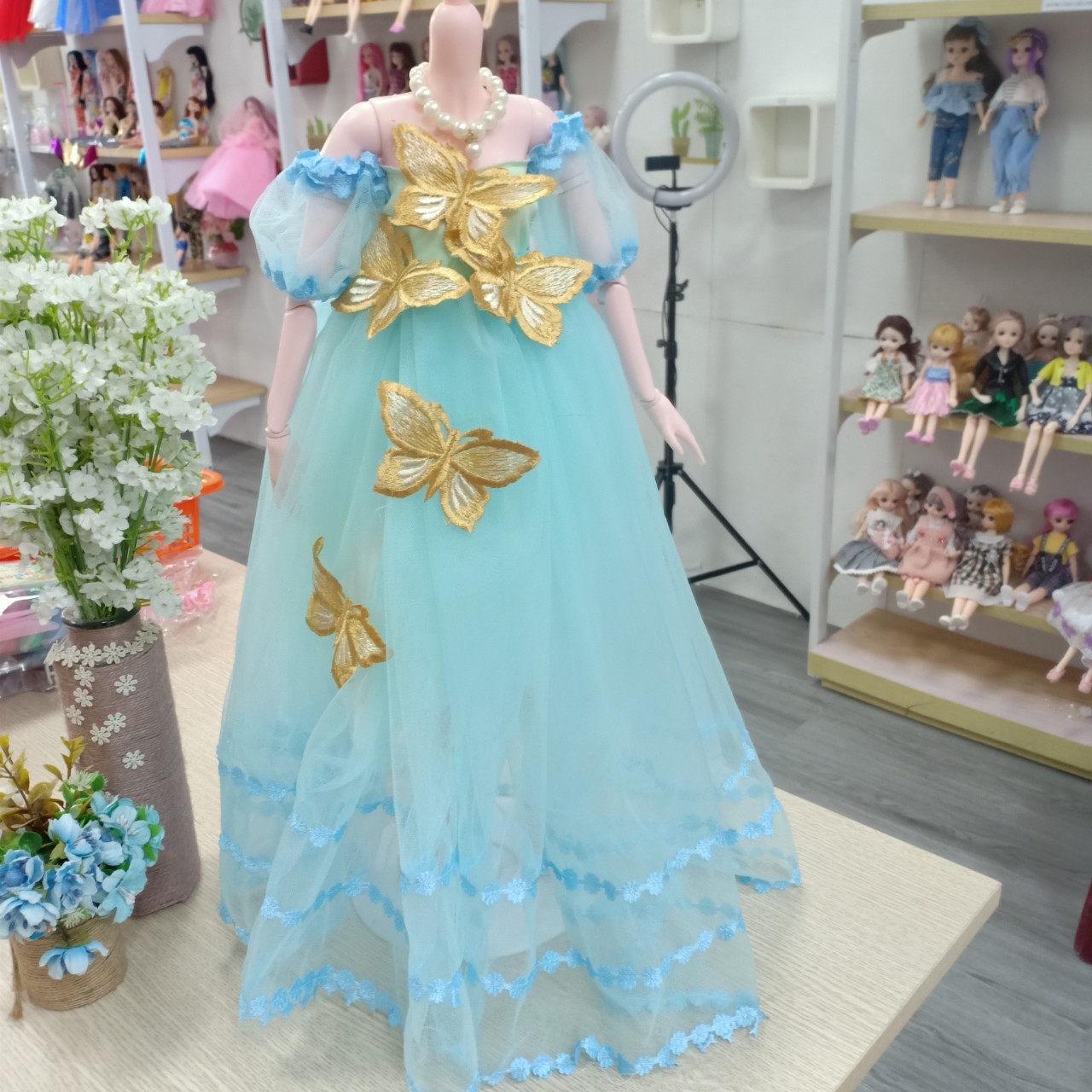 Mẫu váy đầm công chúa cho búp bê 1/3 ms36-42 Sunnydoll