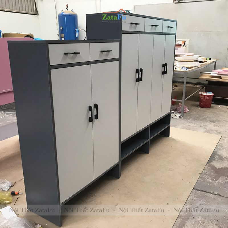 Tủ Giày Lớn Dùng Gỗ MDF Lõi Xanh Chống Ẩm TGIAY-10