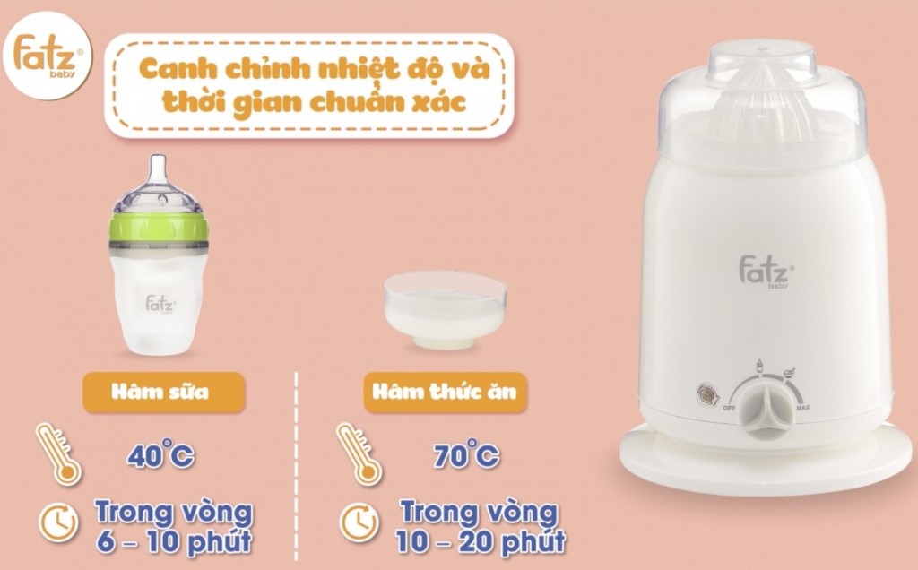 Máy Hâm Sữa Và Thức Ăn 4 chức năng Fatz Chính Hãng