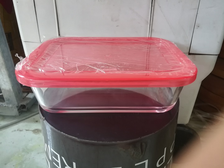 Bộ 3 hộp đựng thực phẩm bằng thủy tinh 1000ml