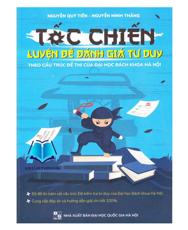 Sách - Tốc chiến luyện đề Đánh giá Tư Duy (theo cấu trúc đề thi của Đại học Bách Khoa Hà Nội năm 2022) (HM)