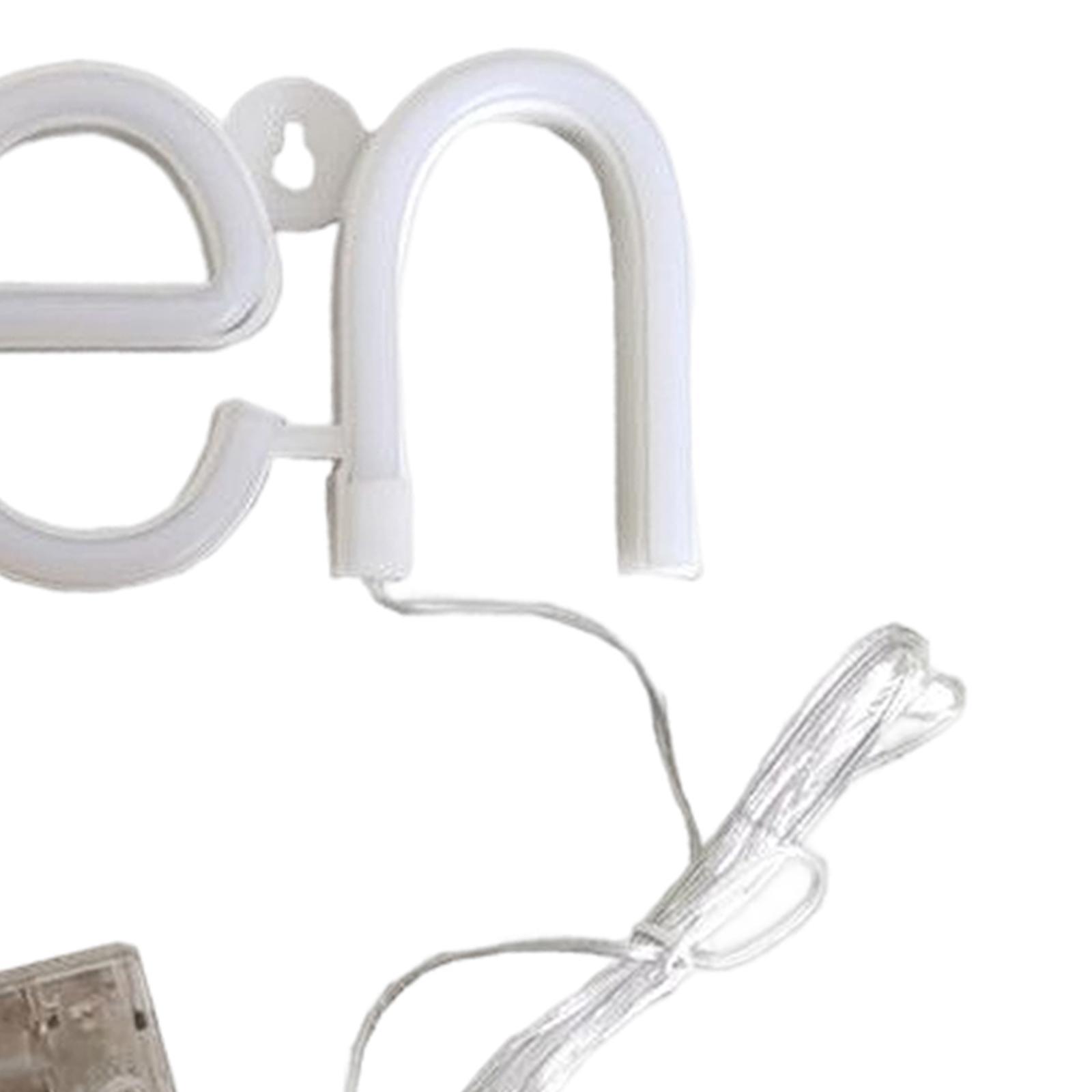 LED Open Sign Lighting Neon Lights Wall Hanging Cafe Shop Display Pub