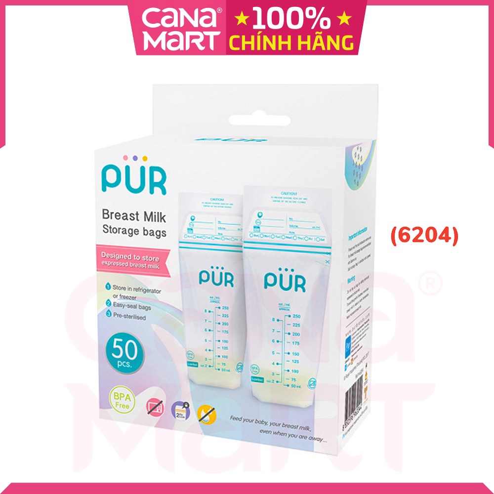 Hộp túi trữ sữa Pur cho mẹ (6204)