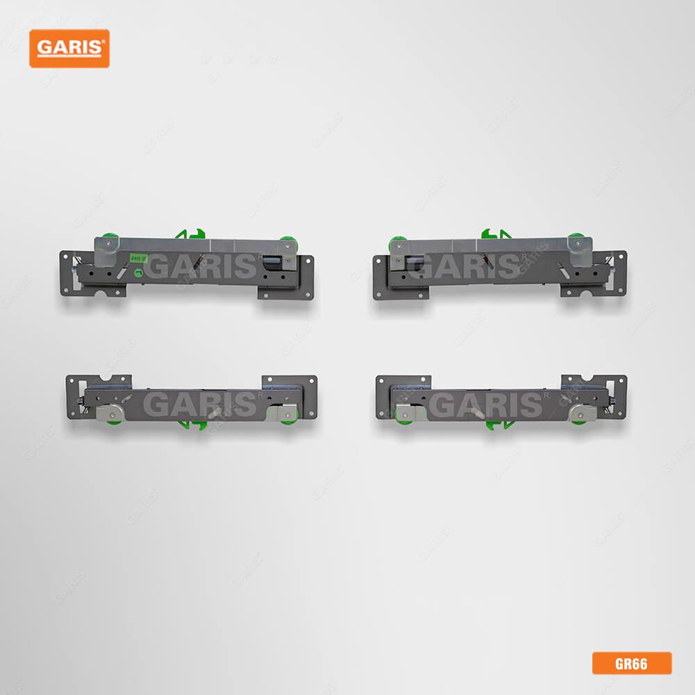 Bánh xe cánh lùa trên giảm chấn liền Garis GR66.2AL/R