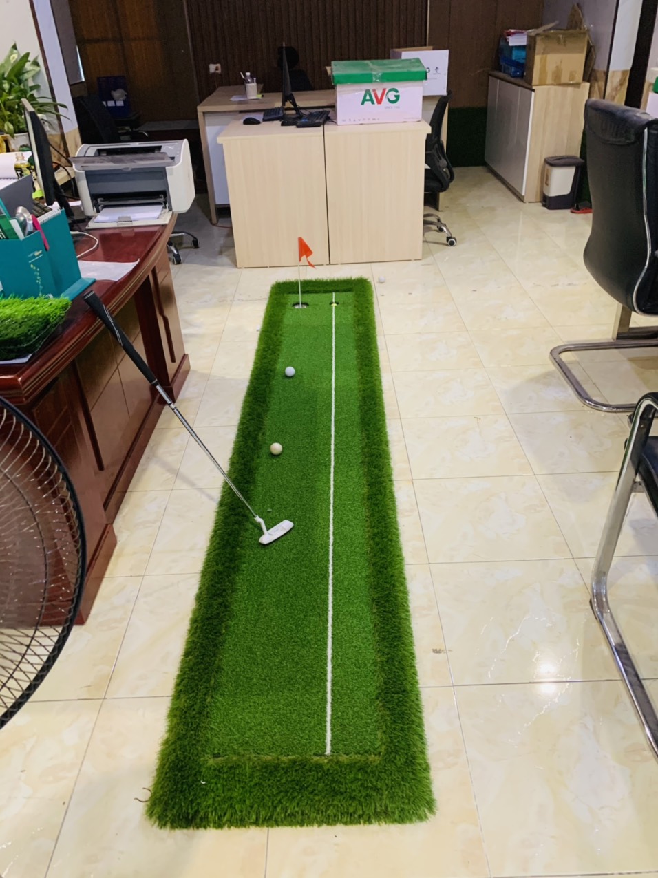 thảm tập golf putting tại nhà kích thước 0,5 x 3m và 1,5 x 3m