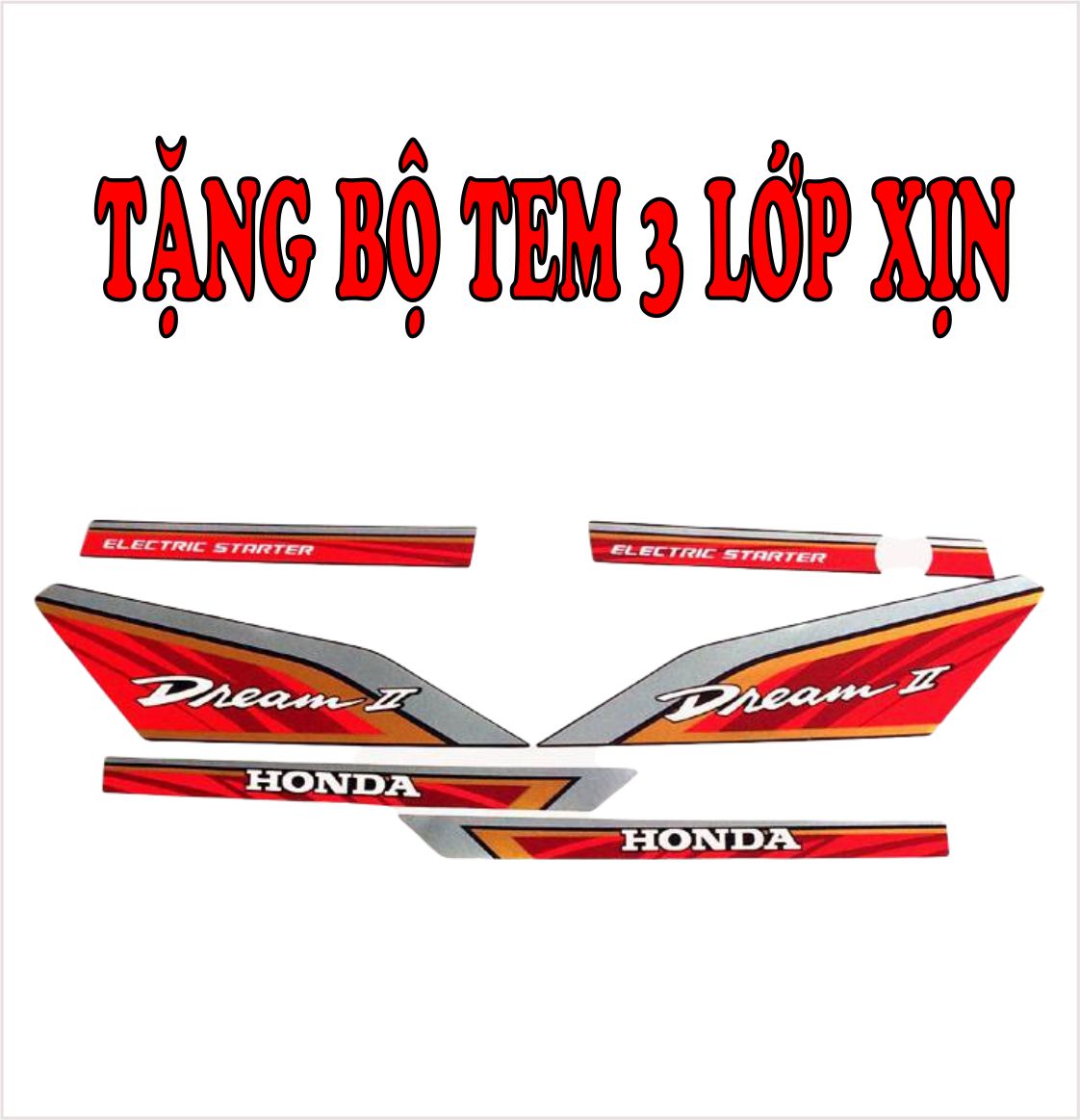Bộ nhựa dàn áo xe Dream II - Dream Việt - Thái - Tàu - màu NHO