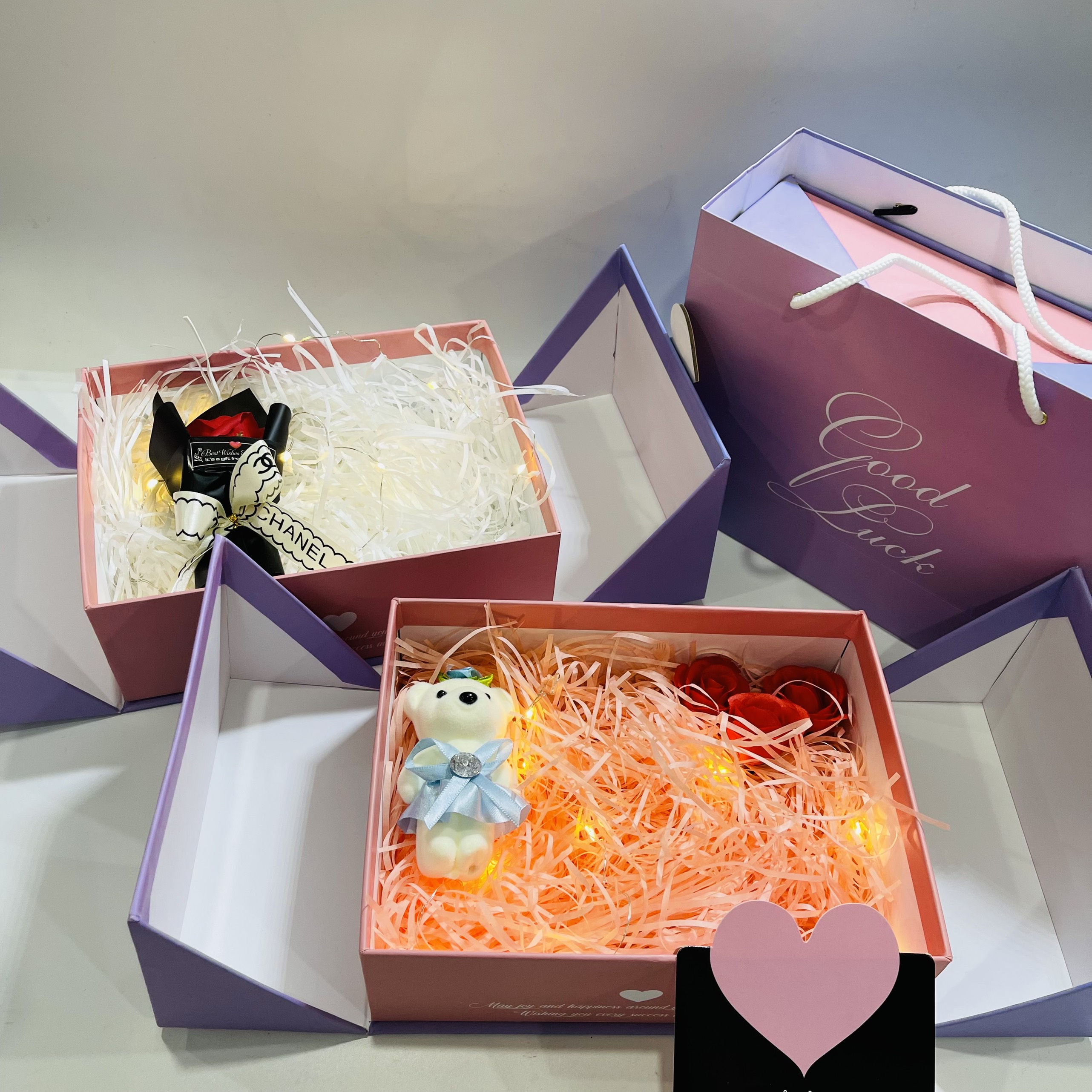 Combo Hộp Quà Tặng người yêu lãng mạn, quà tặng sang trọng, quà tặng valentine