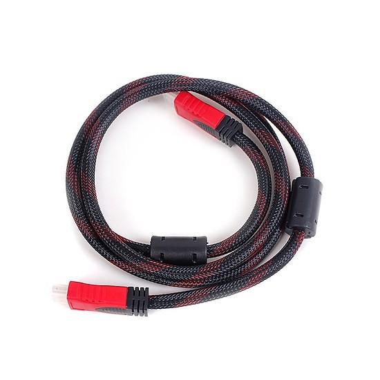 DÂY CÁP HDMI TRÒN LƯỚI ĐỎ/XÁM 1.5m / 3m / 5m/ 10m