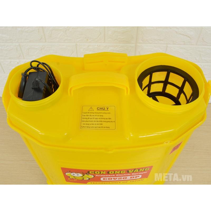 Bình phun xịt thuốc trừ sâu con ong vàng COV 20 - DP (20 lít) - bơm đôi