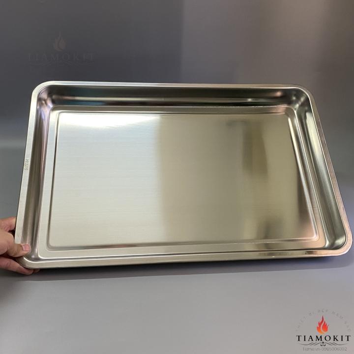 [Ảnh thật] Khay để đồ inox kích thước 40x60 sâu 5cm