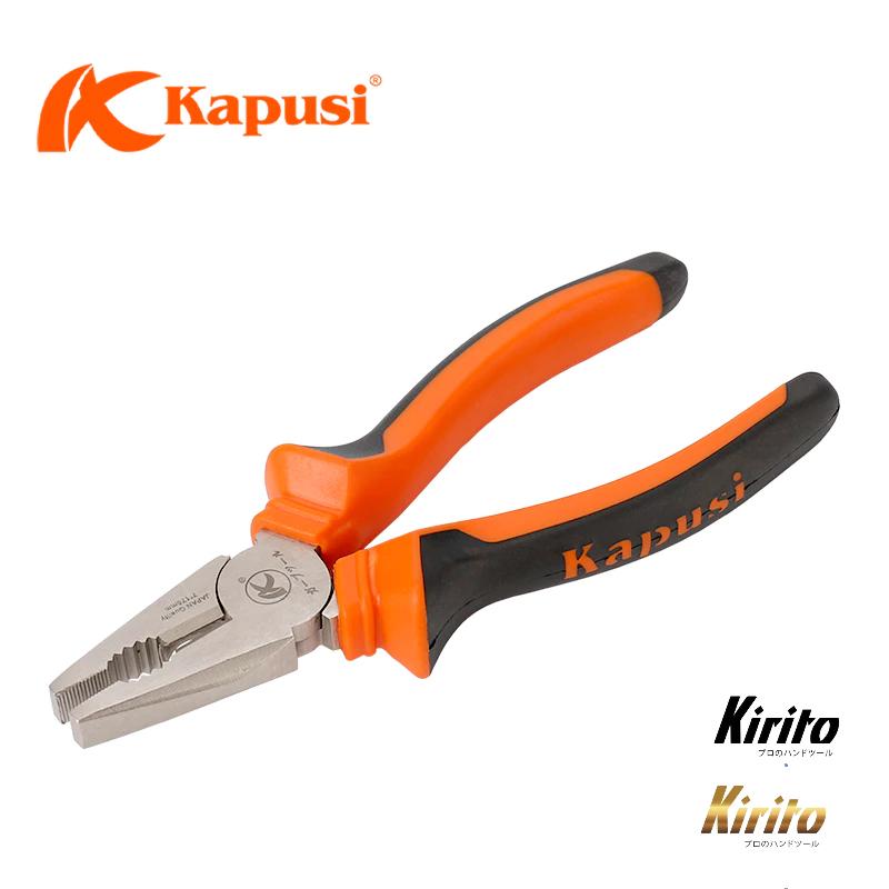 Kìm Điện Niken Kapusi Japan 7 Inch (175mm) – Chất Liệu Thép CR-V, Tay Cầm Bọc Nhựa Cao Cấp – Mã K8022