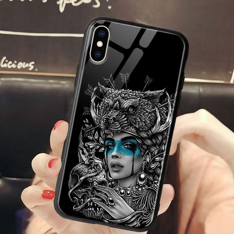 Ốp Lưng Cô Gái Hoa Văn dành cho Iphone 6/6Plus/6S/6S Plus/7/7Plus/8/8Plus/X/Xs/Xs Max/11/11 Promax/12/12 Promax Lpc20120314
