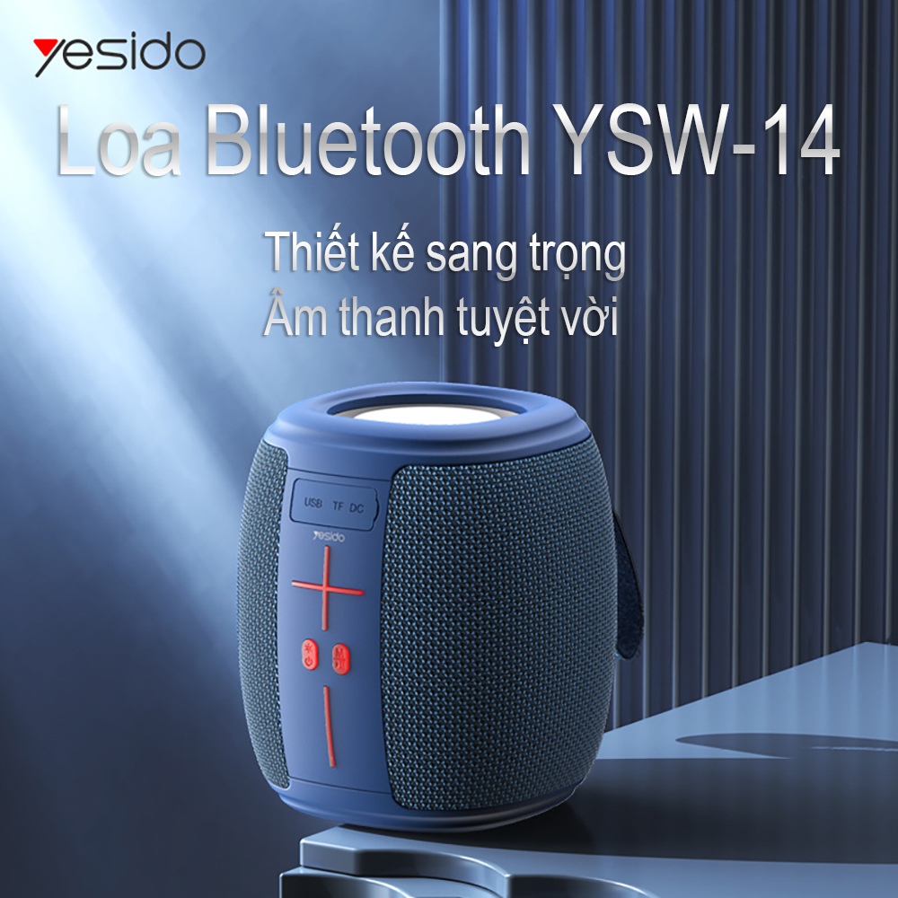 Loa Bluetooth Mini YSW-14 Nghe nhạc Không dây Chống nước IPX5 Âm thanh sống động Hàng Chính Hãng