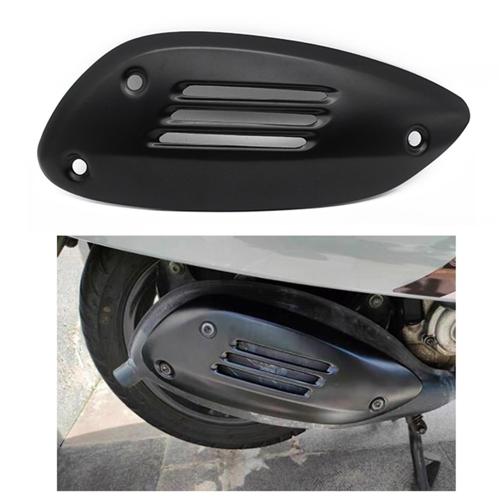 Motorcycle Exhaust Heat Shield Cover Black Guard for Vespa GTS 300 250
