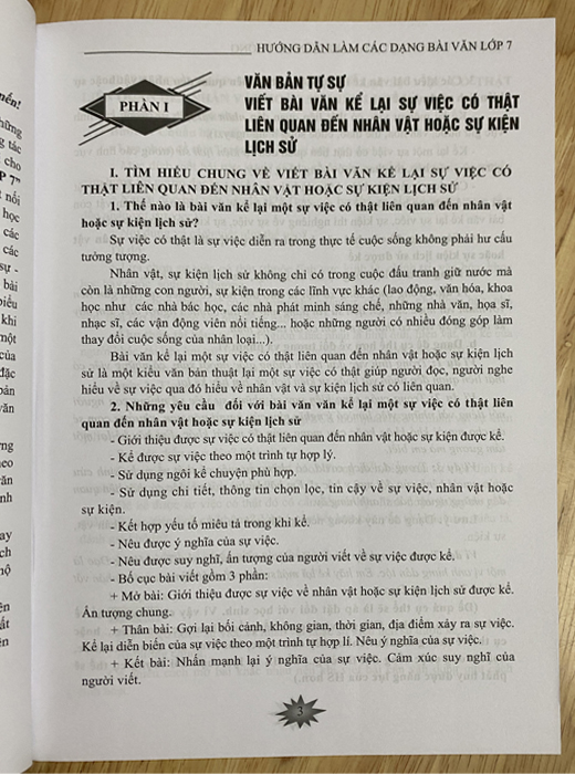 Hướng dẫn làm các dạng bài văn lớp 7 - Theo chương trình giáo dục phổ thông mới (Dùng chung cho cả ba bộ sách: Kết nối tri thức với cuộc sống - Chân trời sáng tạo - Cánh diều)