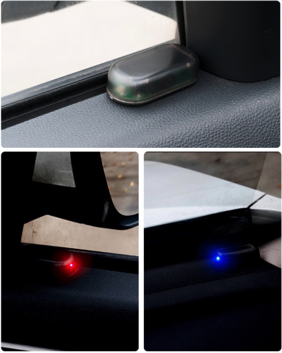 Bộ 2 Đèn LED cảnh báo trộm trên ô tô ANTICAR LED (màu đỏ)