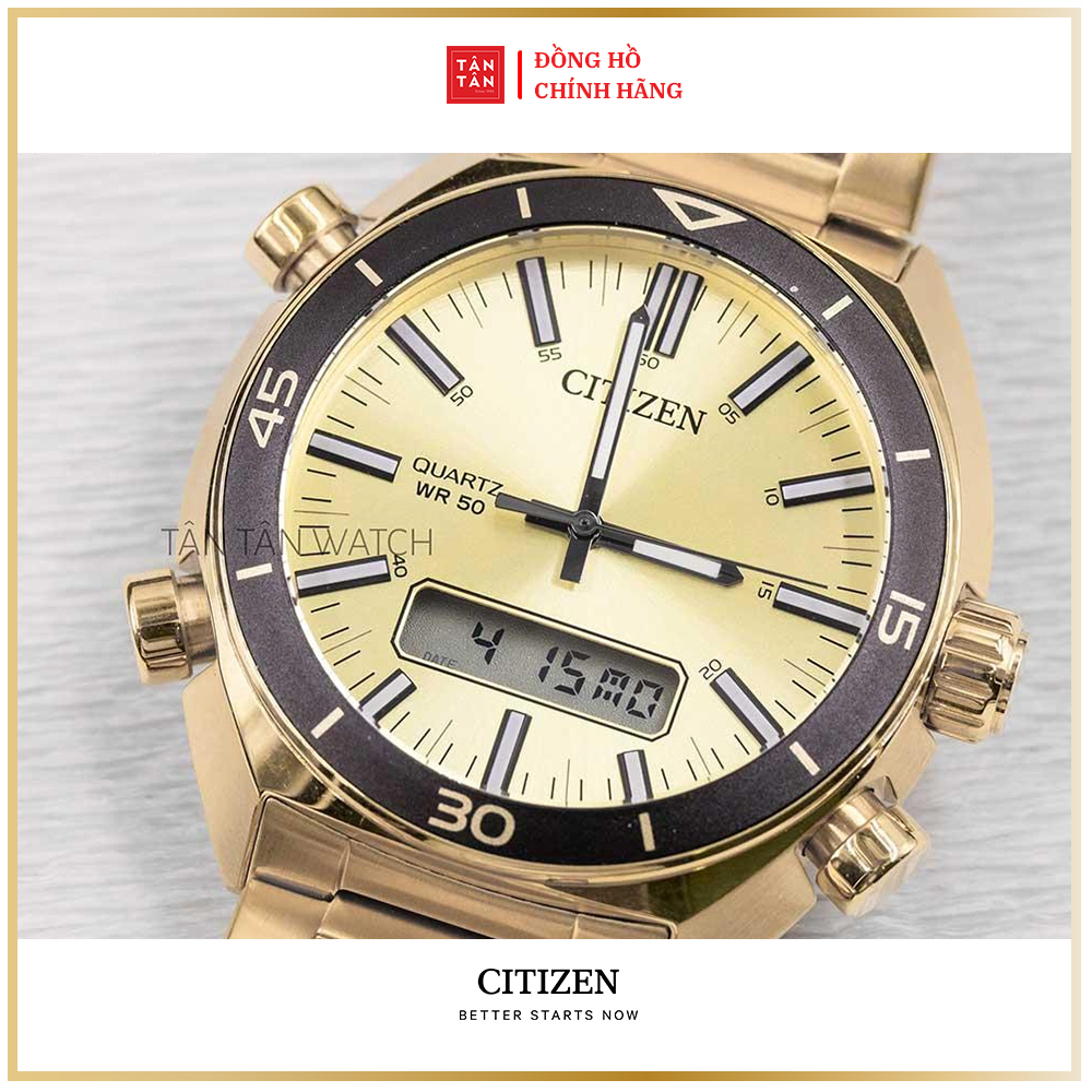 Đồng hồ Nam Citizen Quartz JM5462-56P 45mm