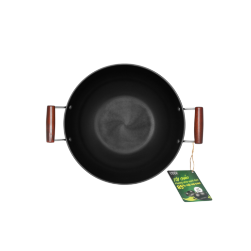 Chảo Saute Pan steel deep piety nitriding green Cook GCW01 available on all kinds of kitchen