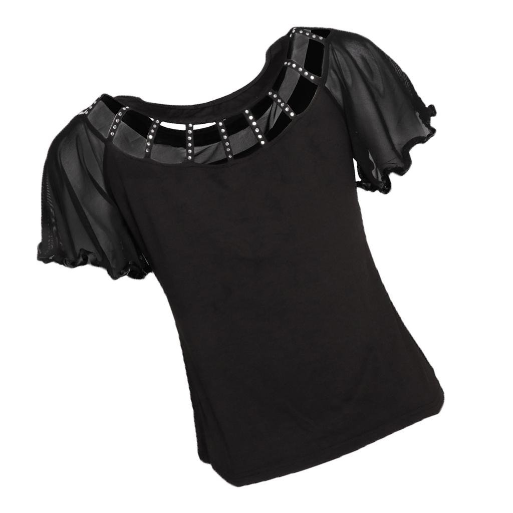 Ballroom Dancing Modern Dance Square Dance Practice Outfit Black XXL