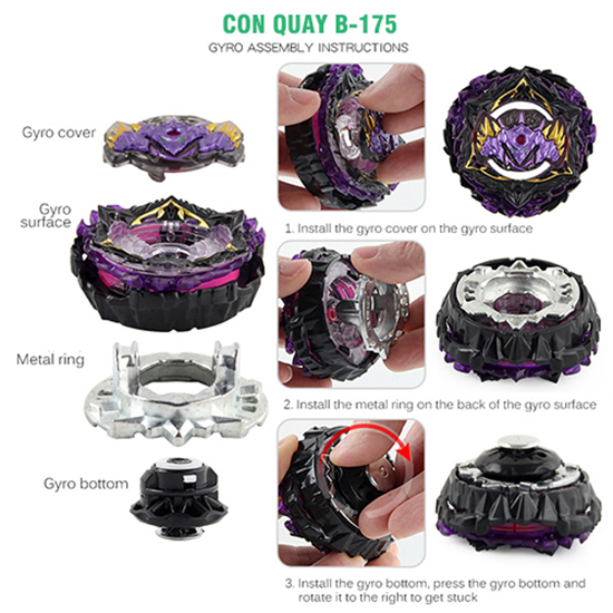 Đồ Chơi Con Quay B175 Kèm Tay Quay | Con Quay BEYBLADE B175