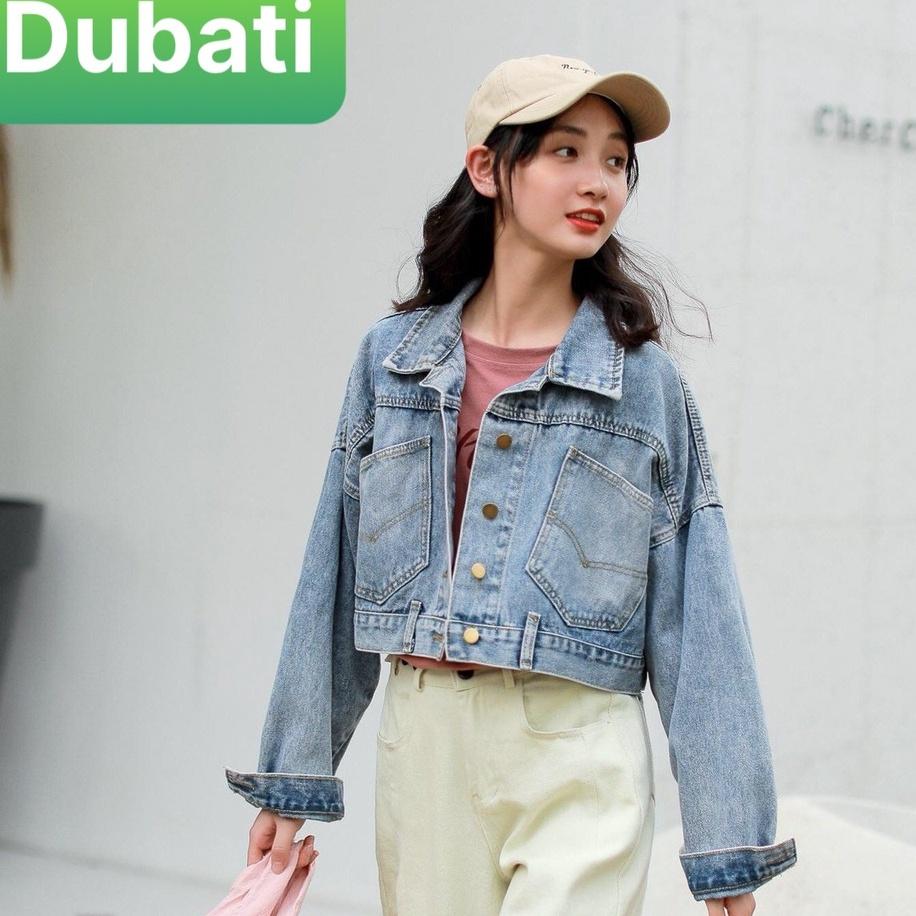 ÁO KHOÁC JEAN NỮ 3 NÚT SAU PHONG CÁCH TREND MỚI HÀN QUỐC - DUBATI FASHION