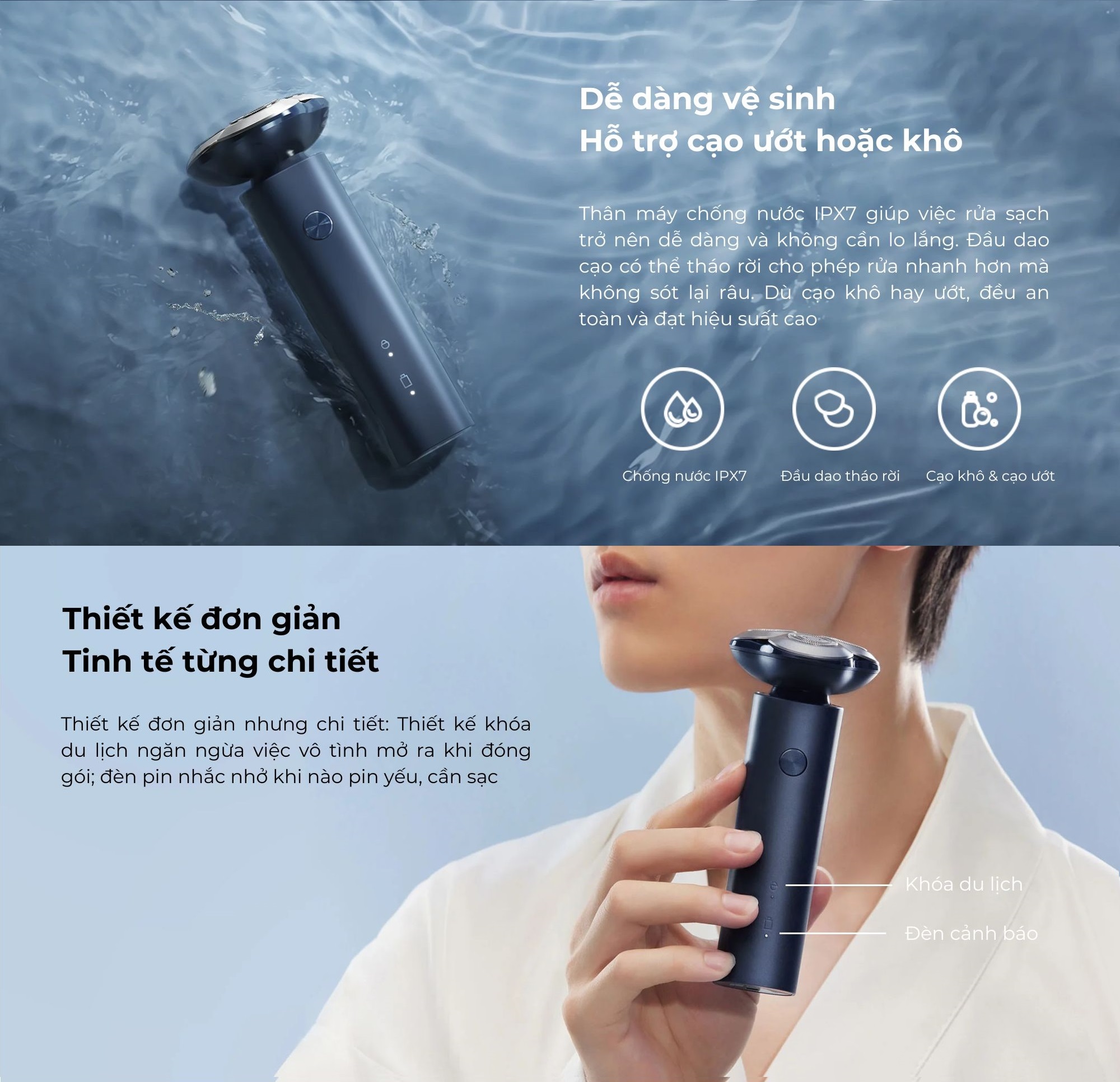 Máy Cạo Râu Xiaomi Electric Shaver S101 - Hàng Chính Hãng