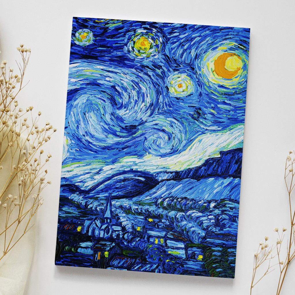 Giấy bọc sách vở giấy bao tập Van Gogh - The Starry Night