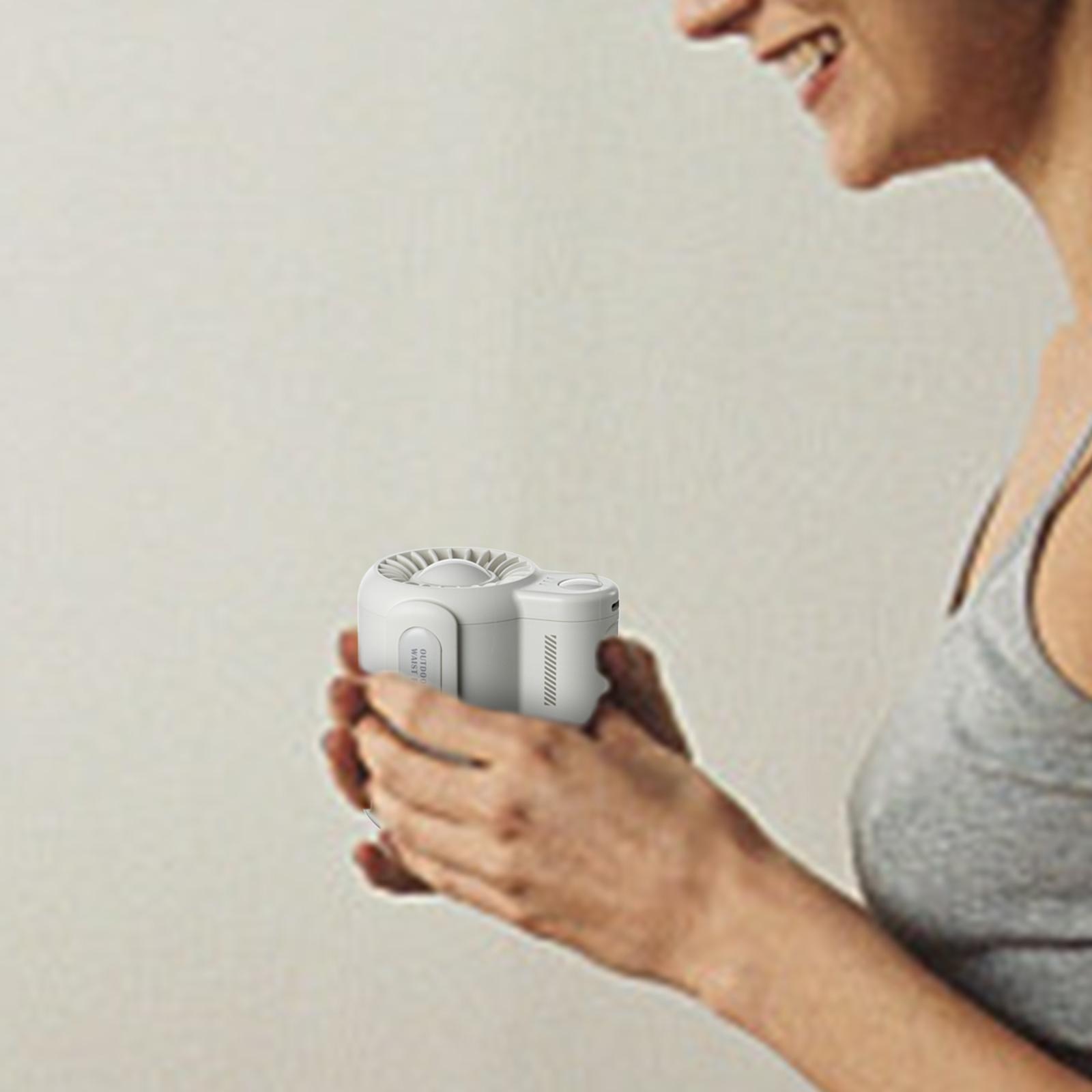 Belt Fan Outdoor Works Sports Mini Adjustable Portable Electric Portable Fan