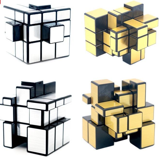 Đồ chơi Rubik 3x3 Biến Thể Rubik Mirror QiYi Khối Lập Phương Rubik Tráng Gương Vàng Tráng Gương Bạc