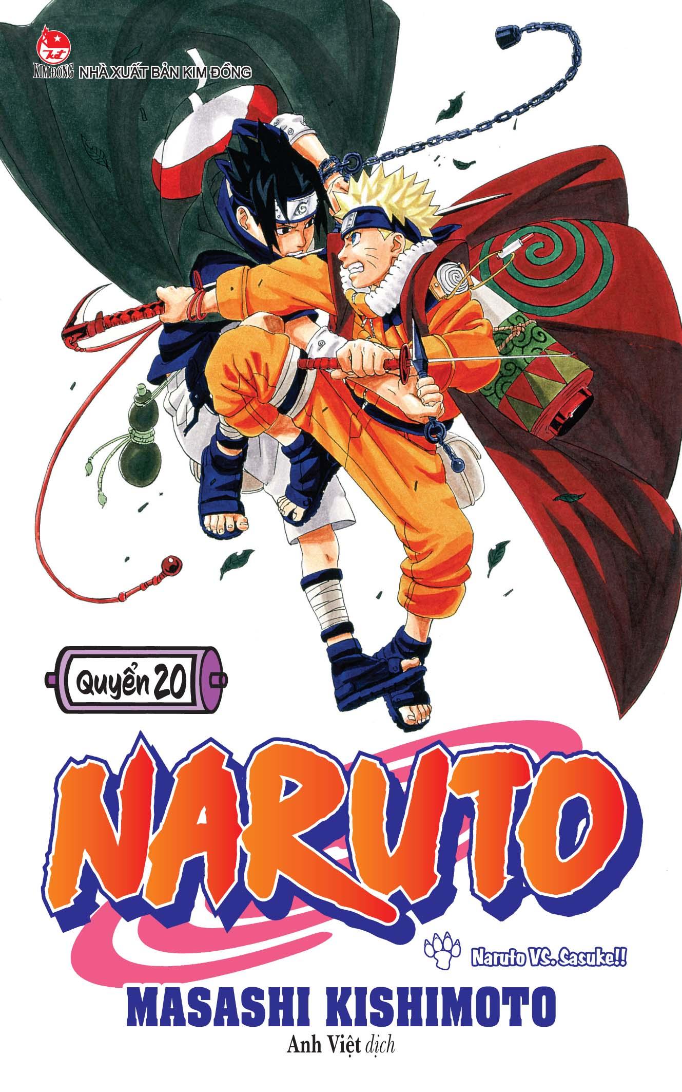 Sách - Naruto - Tập 20 - Naruto Vs. Sasuke!! (Tái Bản 2025)