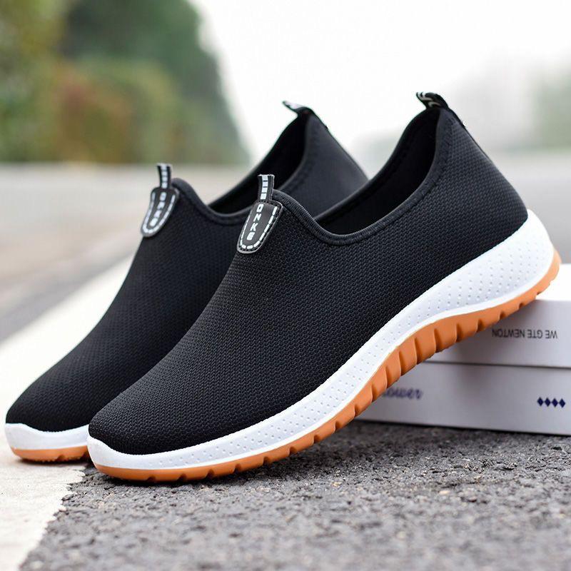 Giày lười nam giày thể thao nam sneaker cổ thấp thoáng khí giày vải chạy bộ