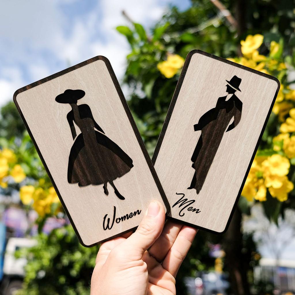 Bộ bảng toilet Men/Women thiết kế sang trọng - TL05