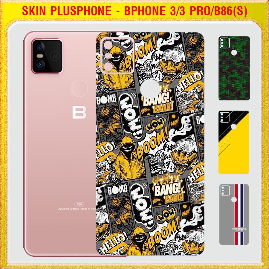 Dán Skin mặt sau cho Bphone 3, 3 Pro, Bphone B86, B86s mẫu Thom Browne, matrix camo
