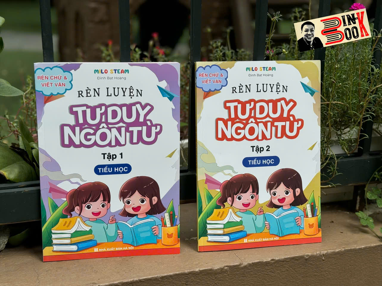 (Trọn bộ 2 tập) RÈN LUYỆN TƯ DUY NGÔN TỪ - Tiểu học - Đinh Bạt Hoàng - Milo Steam