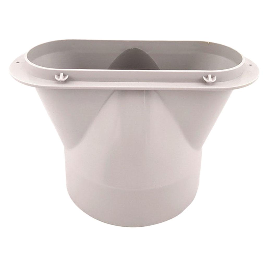 5.1'' Window Adapter Conditioner Exhaust Duct Tube Flat Connector