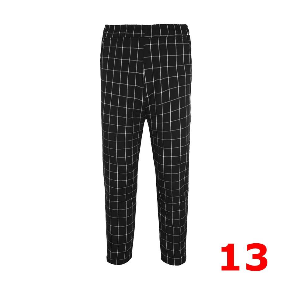 Quần baggy sọc caro