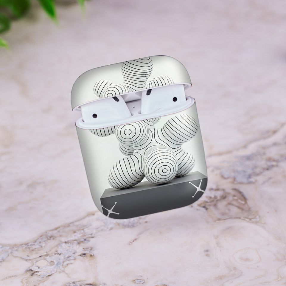 Miếng dán skin chống bẩn cho tai nghe AirPods in hình Họa tiết - HTx044 (bản không dây 1 và 2)