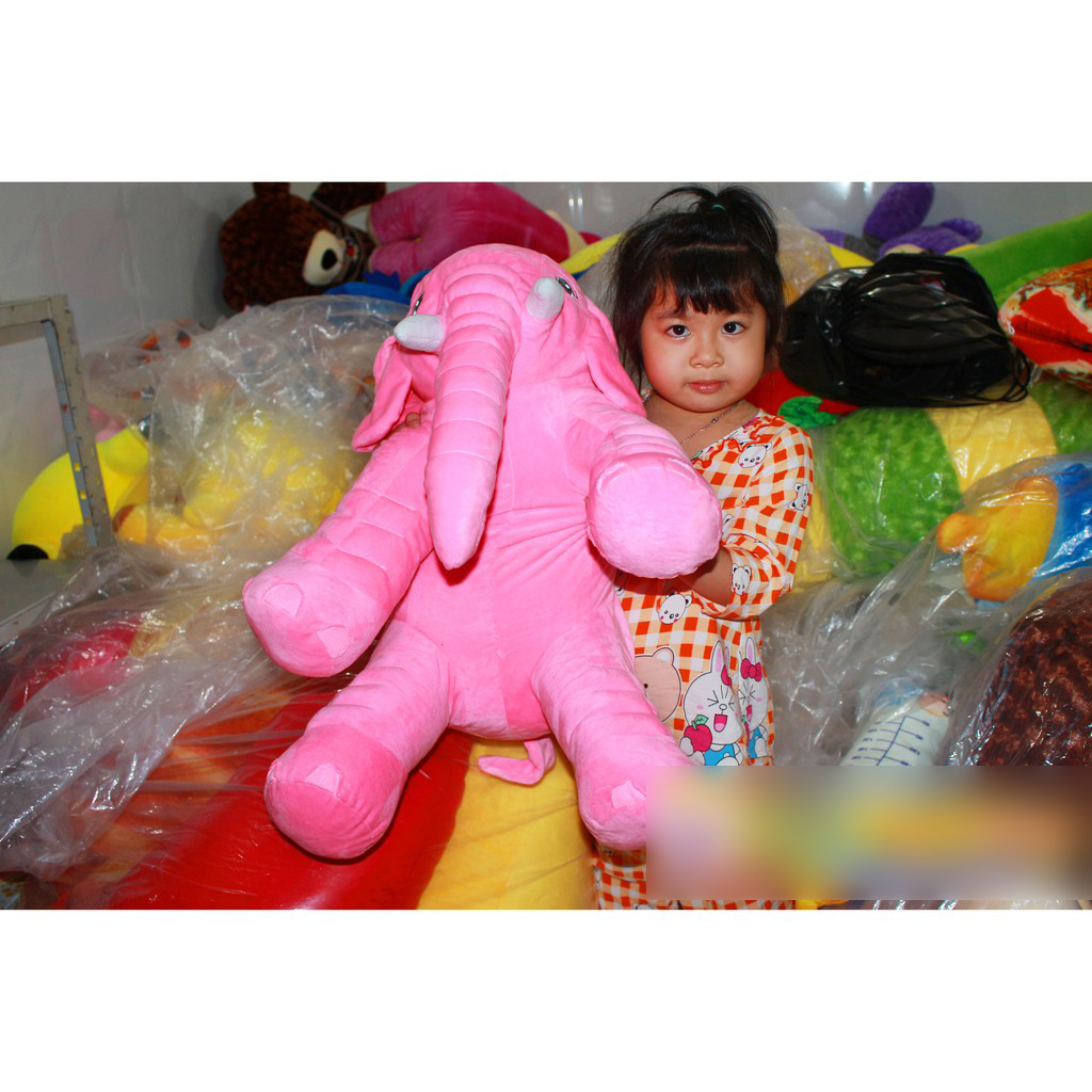 Thú bông chú voi lười đáng yêu 60cm, vải nhung cao cấp, hàng loại 1