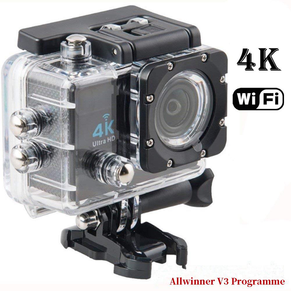 Camera hành động Ultra HD 4K/30 khung hình/giây Máy ảnh thể thao 16MP 170D Camera WiFi 30M Máy ảnh camera quay video Máy ảnh camera Sport DV