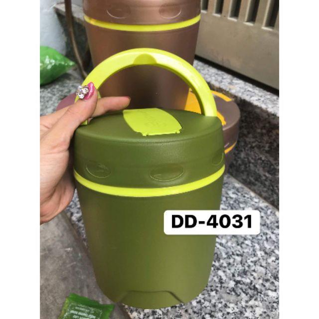 Cặp lồng giữ nhiệt inox đựng cơm, cháo 2 ngăn Việt Nhật Có Quai Xách đựng thực phâm mang theo tiện lợi