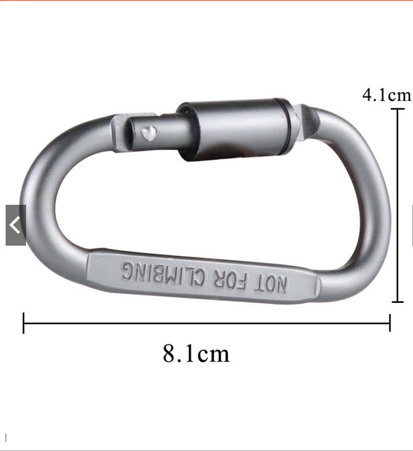 1 móc khóa chữ D dùng cho các hoạt động ngoài trời