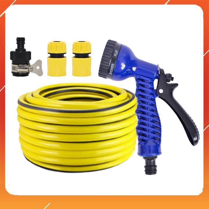Bộ dây tăng áp 3 lần vòi xịt nước rửa xe, tưới cây loại 3-5m 206843
