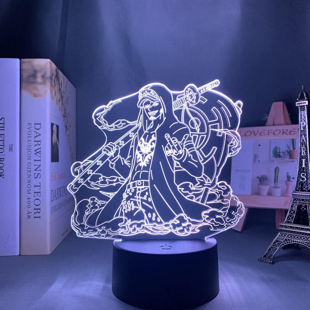 Đèn Led 3D TRAFALGAR D. WATER LAW V1 - ONE PIECE - Đèn Led 16 Màu Hình Nhân Vật Hoạt Hình, Cảm Ứng ,Điều Khiển Từ Xa