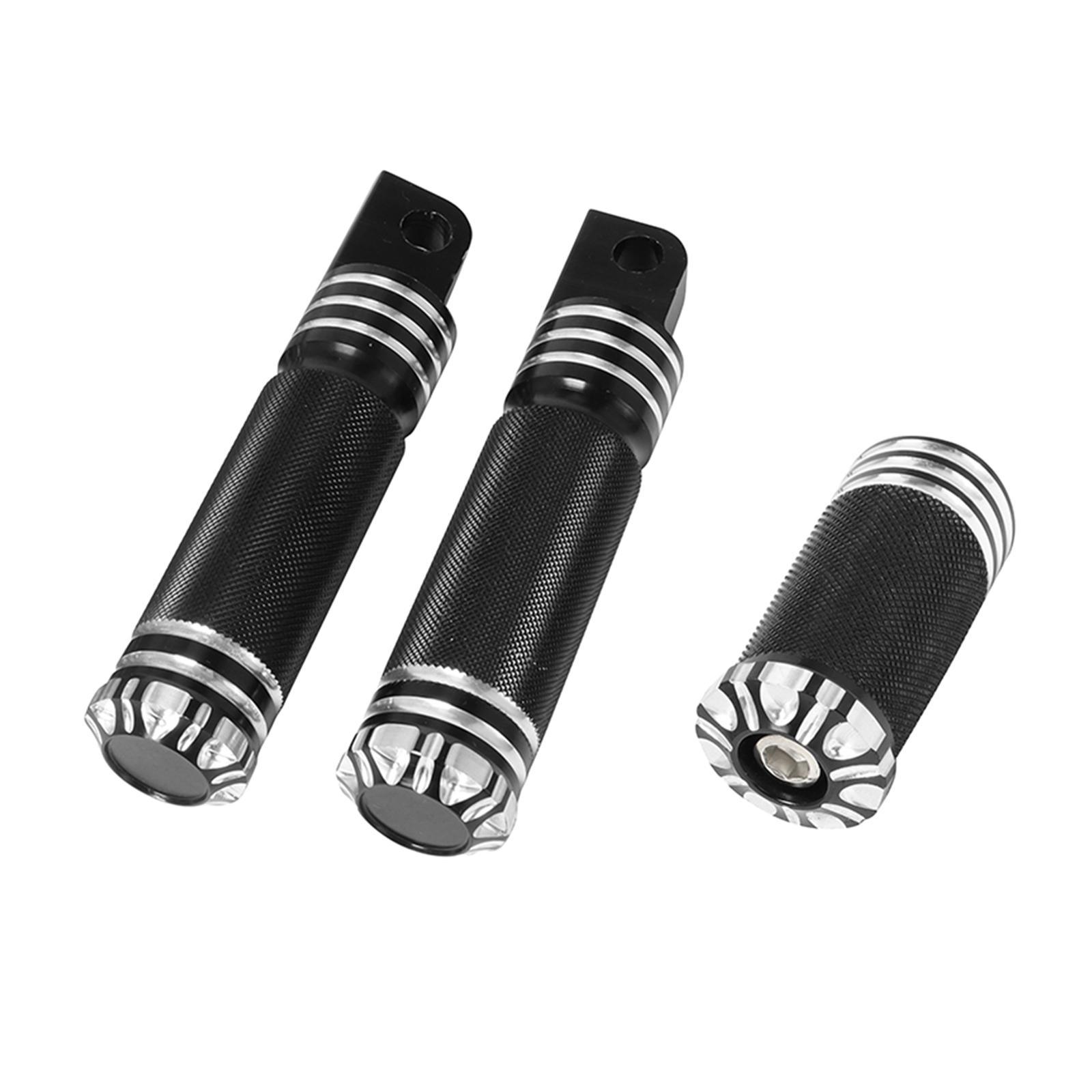 2Pcs Foot Pegs CNC  Easy to Install ,Aluminum Alloy, Nonslip ,Universal