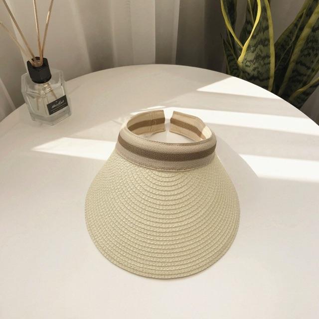 Mũ cói che nắng nón cói xinh - Khăn turban
