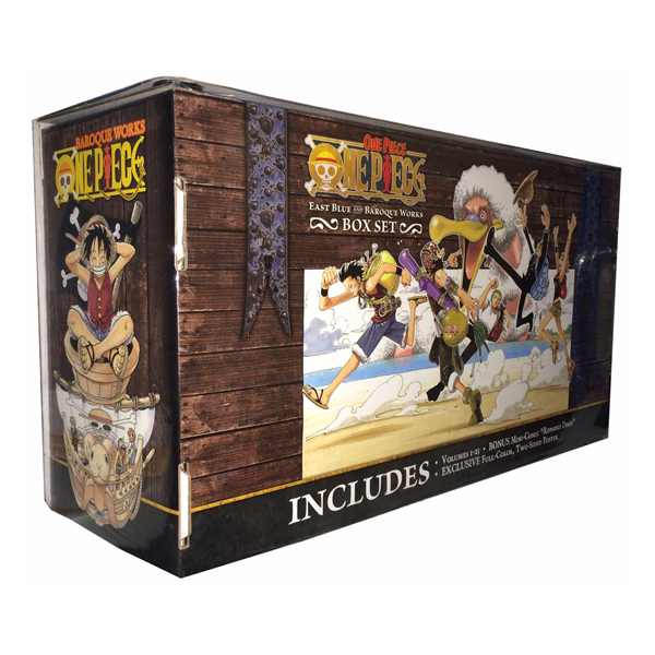 One Piece Box Set 1: East Blue And Baroque Works, Volumes 1-23 With Premium - Tiếng Anh