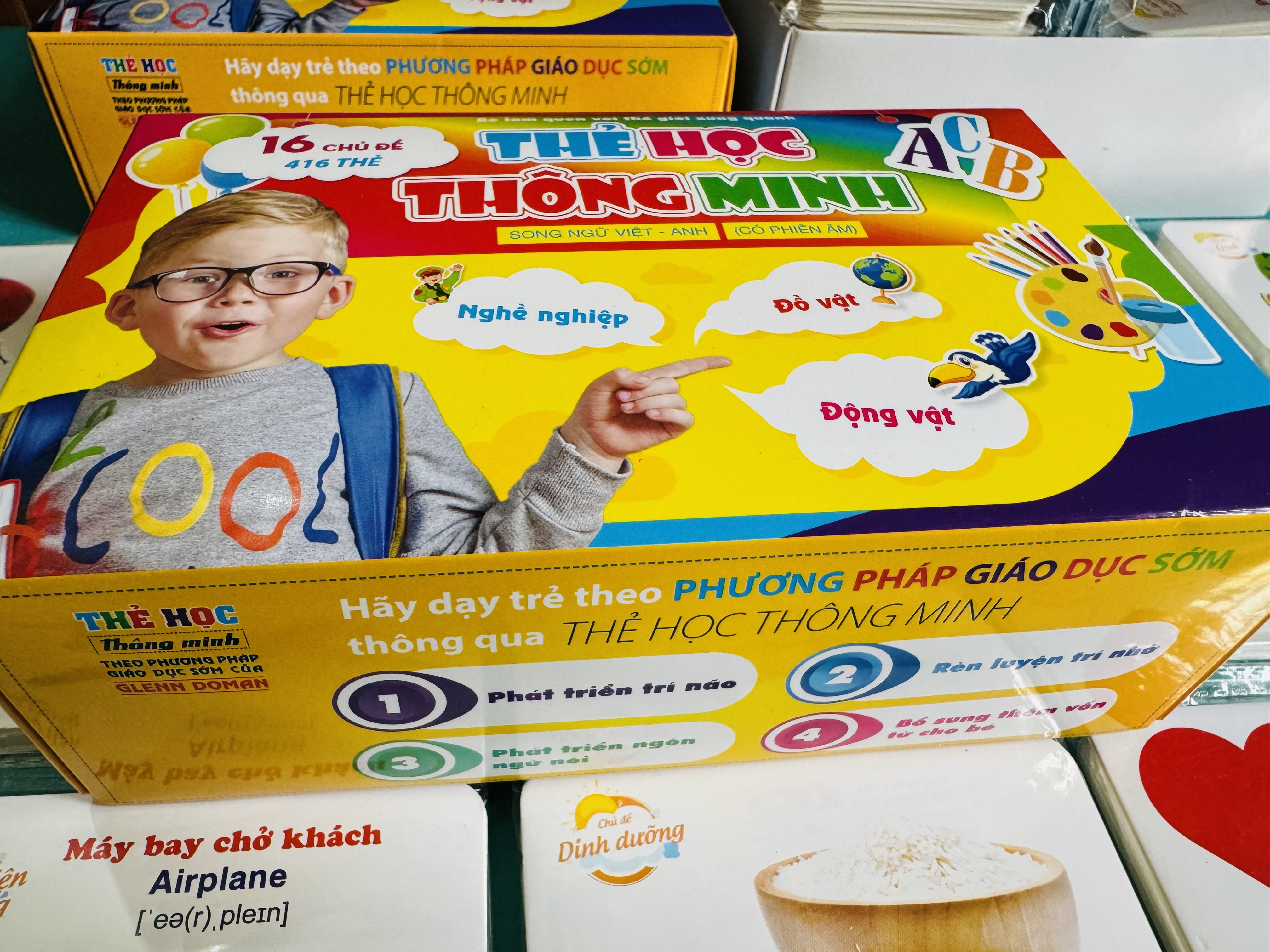 Bộ Thẻ Học Thông Minh 416 Thẻ 16 chủ đề (Song ngữ Việt Anh)