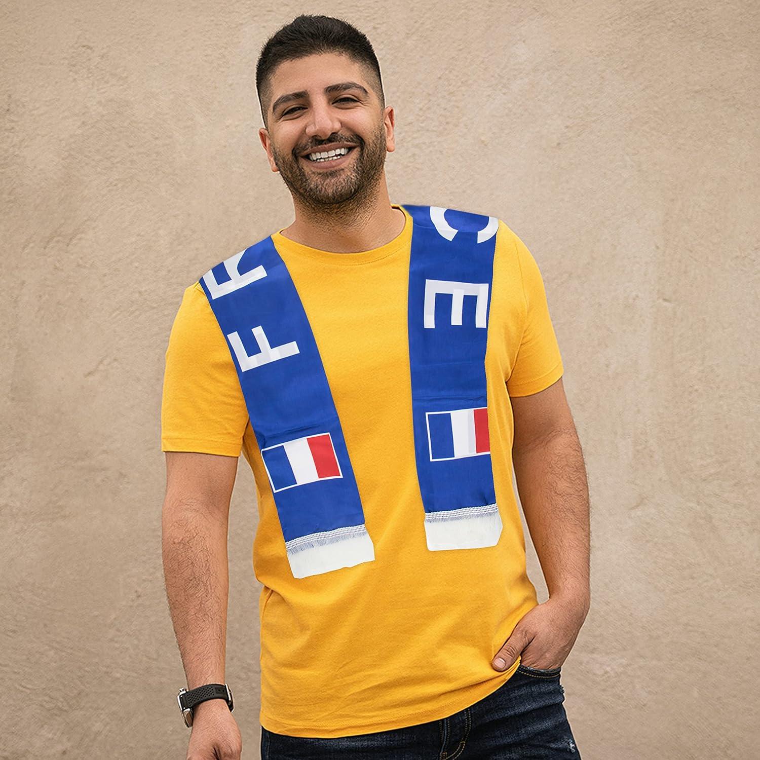 Khăn quàng cổ bóng đá Pháp, Khăn quàng cổ bóng đá World Cup, Khăn cổ động viên bóng đá Pháp, cho các sự kiện thể thao Qatar Soccer World Cup 2022